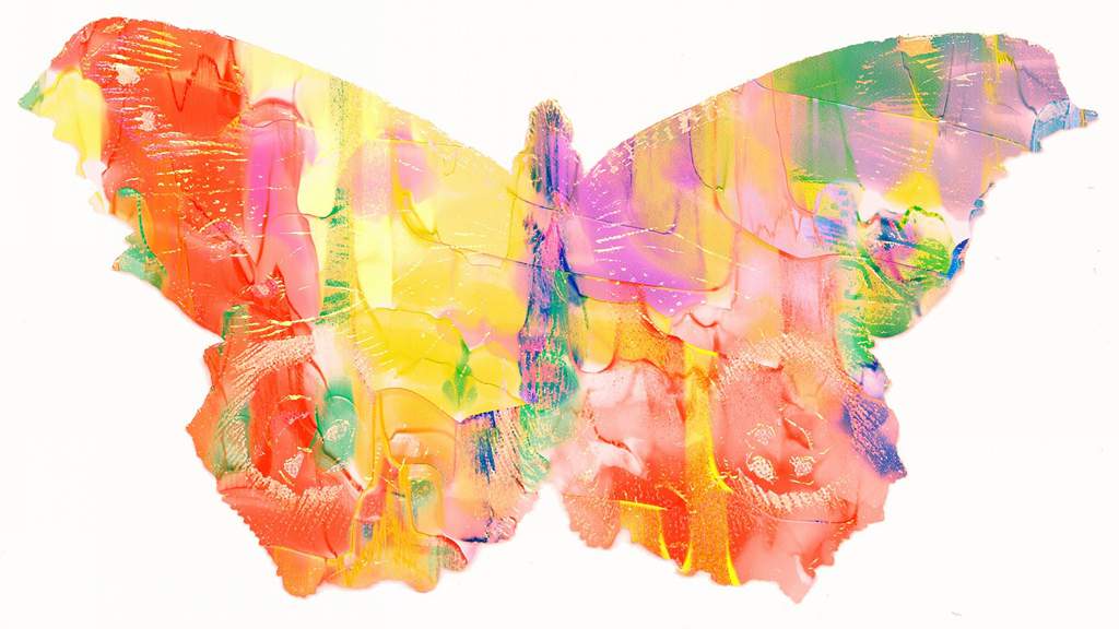 Colorful painting of a butterfly